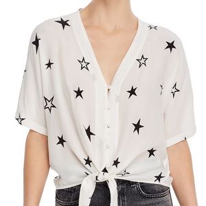 RAILS Thea Tie-front Top In Stellar Star Top